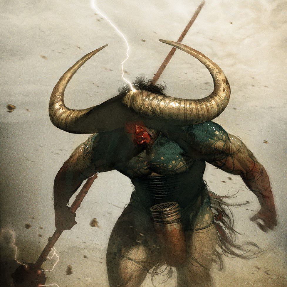 efon-buffalo-thunder-god-African-Mythology