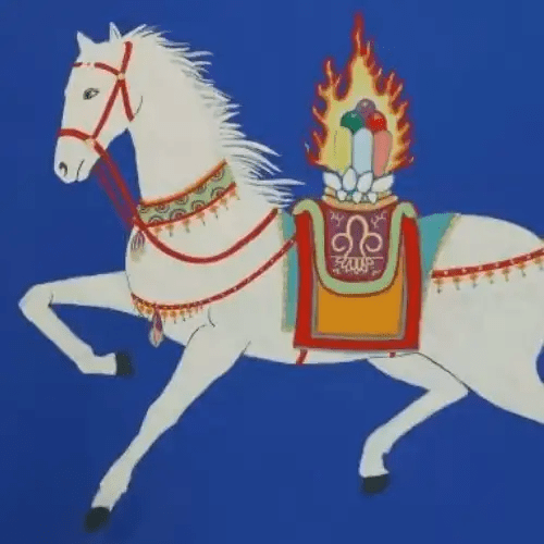 Wind Horse depicted in art