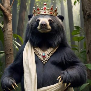 Image of the mighty bear king and wise devotee Jambavan from Hindu mythology