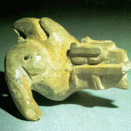 Olmec Dragon carving in stone