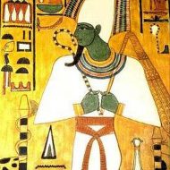 Osiris, the ruler of the afterlife in Egyptian mythology