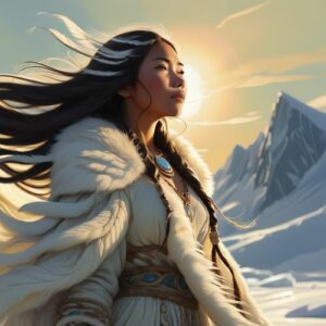 Image of Malina, Inuit goddess of the sun.