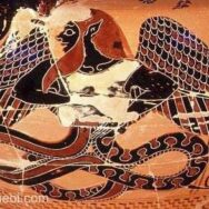 Ancient ceramic drawing