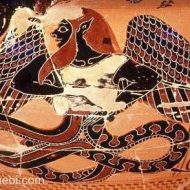 Ancient ceramic drawing