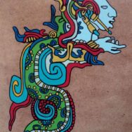 Feathered serpent symbol