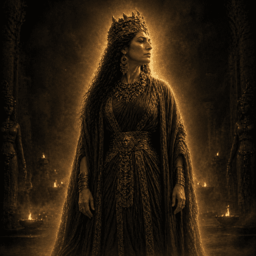 Image of Ereshkigal, Mesopotamian goddess of the underworld.