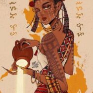 Mayari depicted as a beautiful woman