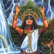 Ix Chel: Moon Goddess with flowing water