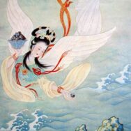 Jingwei flying with outstretched wings