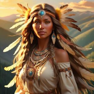 Image of Unelanuhi, the Polynesian goddess of rain and fertility.