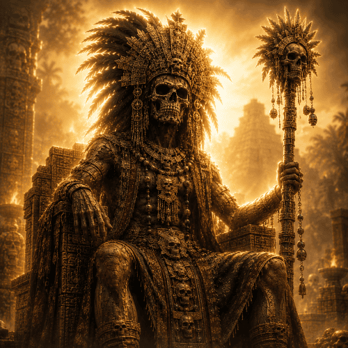 Image of the Aztec god of the underworld and death, Mictlantecuhtli