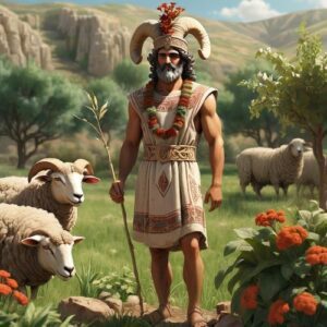 Image of Telipinu, the Hittite god of agriculture, fertility, and seasonal cycles.