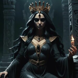 Image of Ereshkigal, Mesopotamian goddess of the underworld.