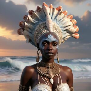 Image of Yemoja, Yoruba goddess of rivers and motherhood.