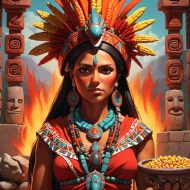 Chantico Image of the Aztec goddess Chantico