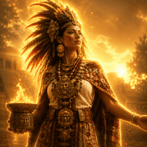 Image of the Aztec goddess Chantico