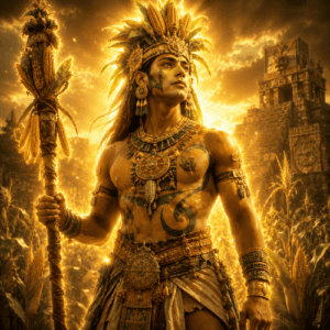 Image of the Mesoamerican maize and fertility god Cinteotl