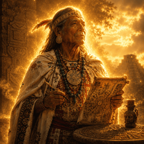 Image of the deity Cipactonal, associated with wisdom and the calendar system