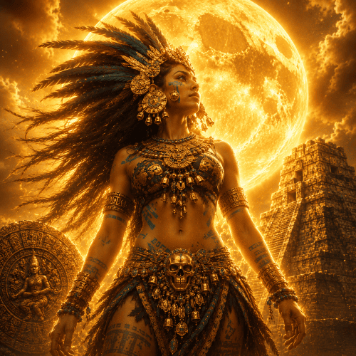 Coyolxauhqui : The Aztec Moon Goddess Torn Apart by the Sun Image of the Aztec moon goddess Coyolxauhqui, symbolizing cycles, conflict, and celestial power.