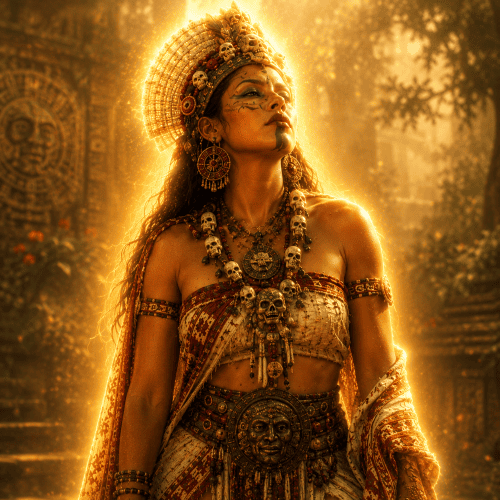 Image of the Aztec goddess of purification, filth, and desire Tlazolteotl