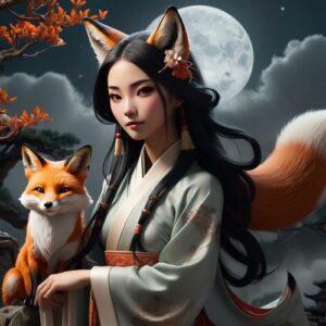 Image of Huxian, the Chinese god of clouds and rain, symbolizing fertility and protection.