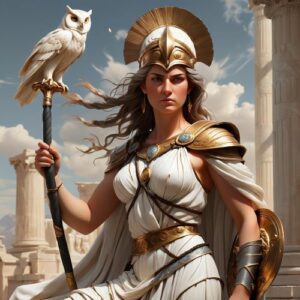 Image of Minerva, Roman goddess of wisdom and war.