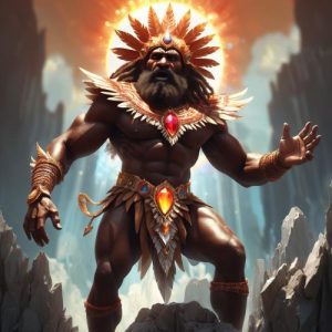 Image of Dudugera, a monstrous deity from Philippine mythology.
