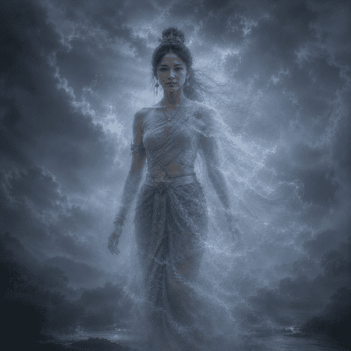 Image of Phi Fa, Southeast Asian sky spirit associated with illness and healing.