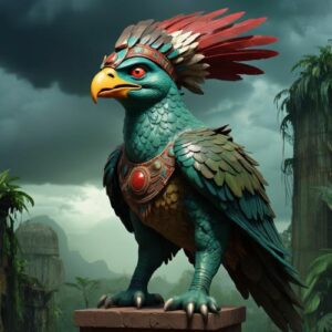 Image of a bird monster, a mythical creature with avian features.