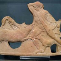 Mythlok - Crommyonian Sow carving