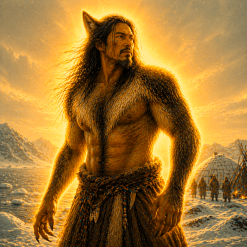 Image of Amaguk, the Inuit wolf god