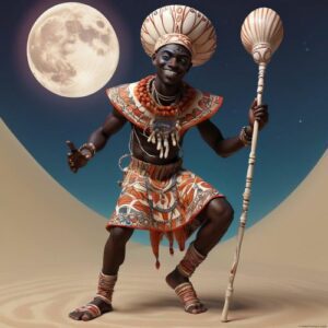 Image of Eshu, the Yoruba deity of communication, trickery, and crossroads.