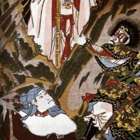 Mythlok - Amaterasu traditional Classical Painting of Amaterasu