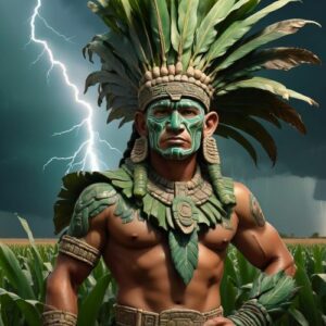 Image of the Mayan god Bolon Tzacab