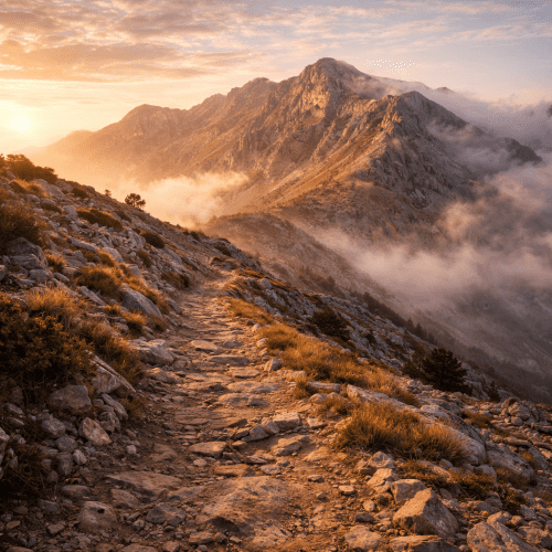Mount Olympus depicted in as a towering divine peak symbolizing gods, power, and mythic grandeur.