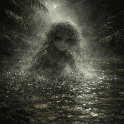 Bibit depicted as a mystical seed spirit symbolizing growth, potential, and life’s beginnings.