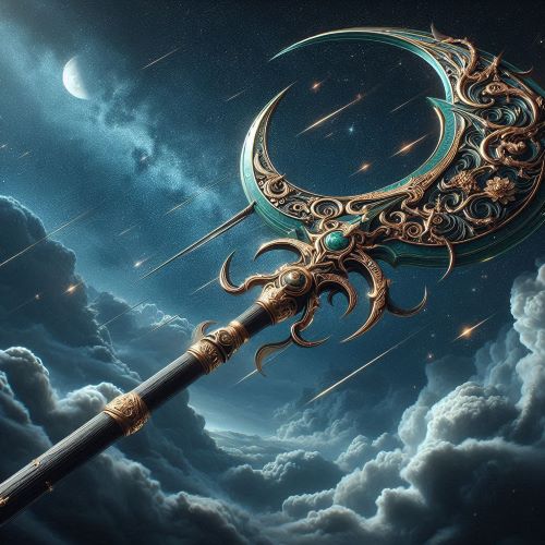 Mythlok – Green Dragon Crescent Blade_