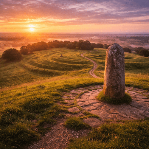 Hill of Tara an ancient ceremonial site symbolizing kingship, sacred heritage, and Celtic tradition.