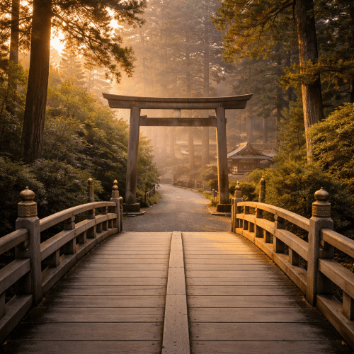 Ise Grand Shrine as a sacred Shinto shrine symbolizing purity, renewal, and divine presence