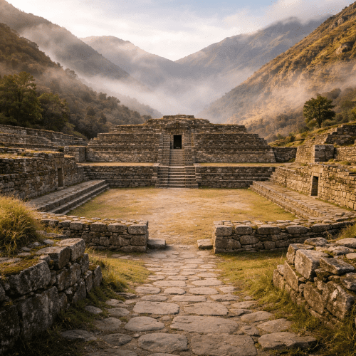 Chavín de Huántar as a sacred stone complex symbolizing ritual power, mystery, and early Andean spirituality