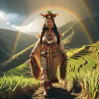 Mythlok - Bugan Digital creation depicting Bugan, the revered goddess of fertility and life