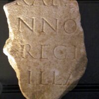 Mythlok - Grannus tablet Ancient inscription dedicated to Grannus carved on a stone tablet
