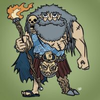 Mythlok - Nodens modern Modern depiction of Nodens, God of the Sea with contemporary ocean-inspired design elements.