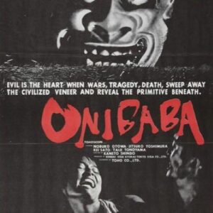 Mythlok - Onibaba_ Cover image of the 1964 Japanese horror film Onibaba, featuring a haunting mask and dark, eerie atmosphere