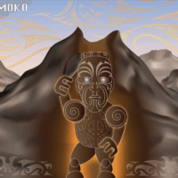 Mythlok - Ruaumoko art Artistic interpretation of Ruaumoko blending natural elements like fire, stone, and motion.