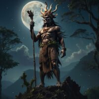 Mythlok - Sidapa Illustration of Sidapa, Philippine god of death, with a scythe