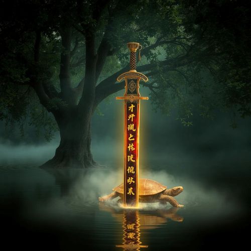 Thuan Thien Kiem : The Sword of Haaven Illustration of Thuan Thien Kiem, the legendary Sword of Heaven with mystical glow