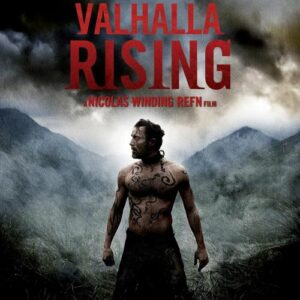 Mythlok - Valhalla Rising_ Cover image of Valhalla Rising (2009), featuring a lone warrior standing against a stormy, desolate landscape with a brooding sky.