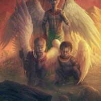 Modern painting of the Abiku from Yoruba Mythology