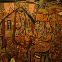 Traditional painting of the Abiku from Yoruba Mythology